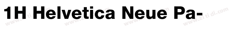 1H Helvetica Neue Pa字体转换